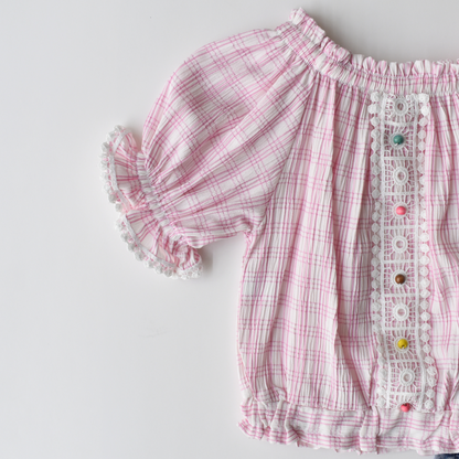 Stylish Square Girls Denim Set-3