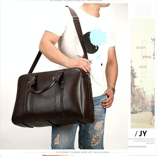 NNEDSZ Large Leather Gym & Travel Bag - Spacious & Stylish