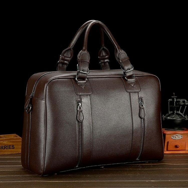 NNEDSZ Large Leather Gym & Travel Bag - Spacious & Stylish